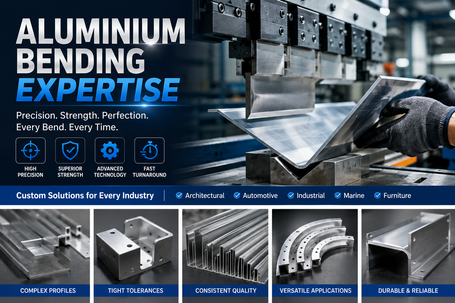 Aluminium Bending Expertise in Malaysia