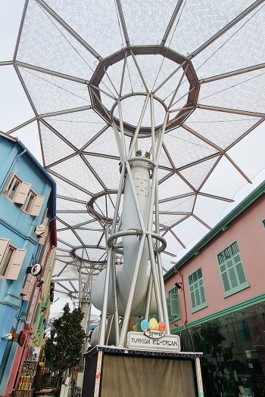 Aluminium Mounting System for Texron, ETFE for Singapore Clarke Quay