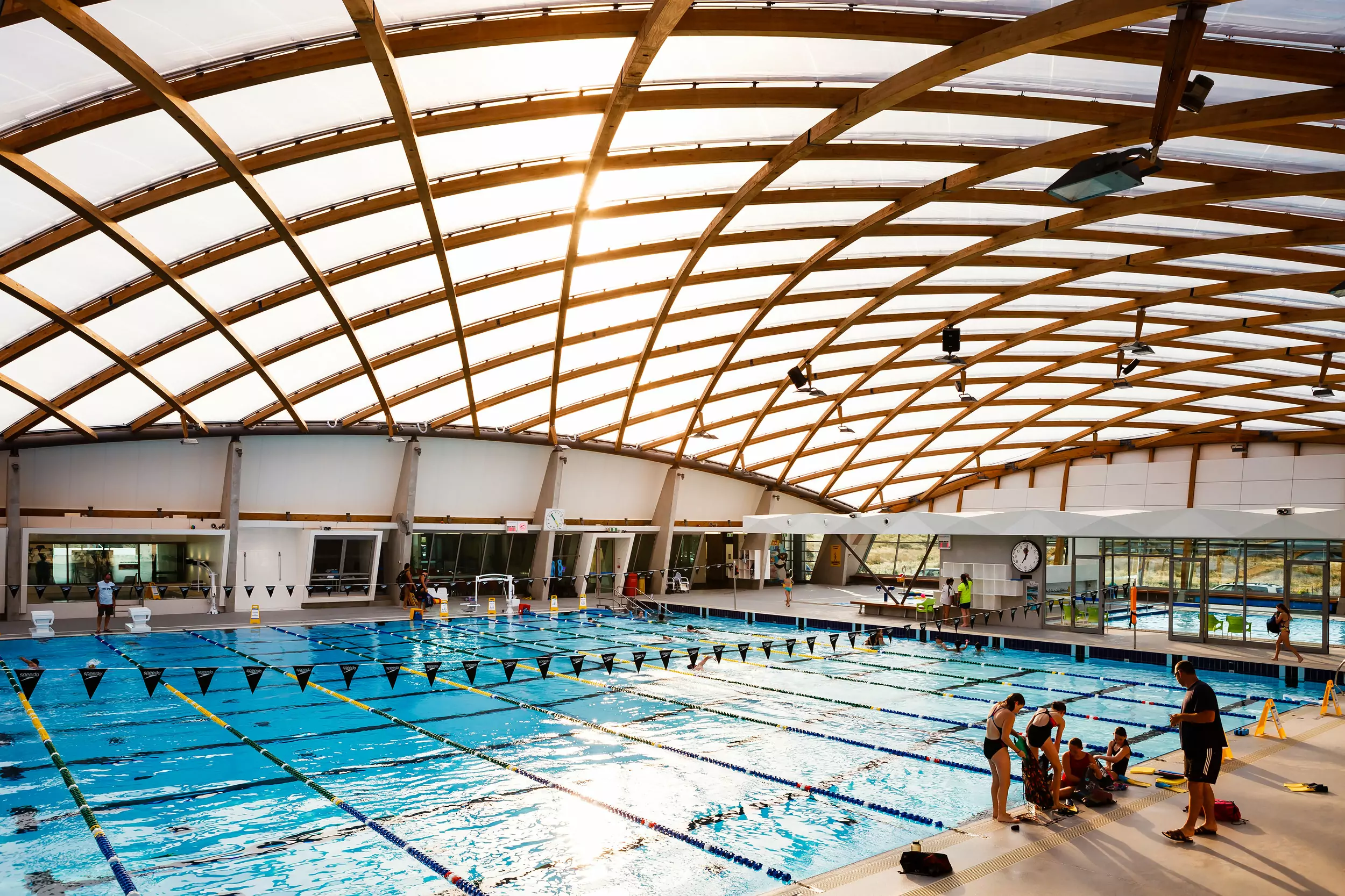 ETFE Mounting structure for Rotorua Aquatic Centre Australia